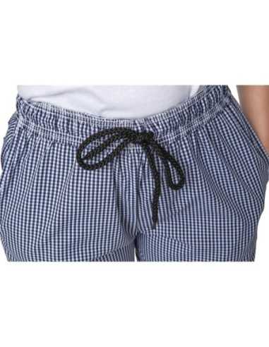 Pantalon de cuisine mixte Whites Vegas petits carreaux bleus et blancs M