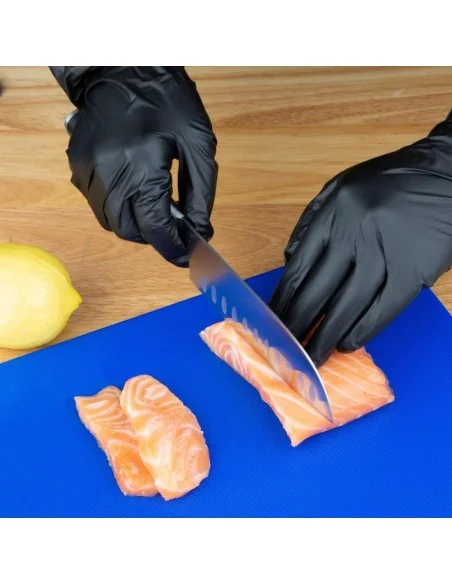 Gants vinyle non poudrés Hygiplas noirs M (lot de 100)