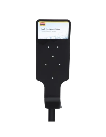 Borne d hygiène noire avec support AutoFoam Rubbermaid