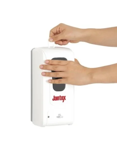 Distributeur automatique spray de savon et désinfectant pour les mains Jantex 1L