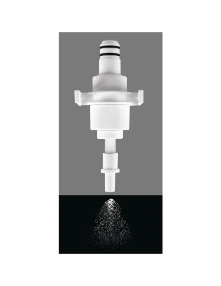 Distributeur automatique spray de savon et désinfectant pour les mains Jantex 1L