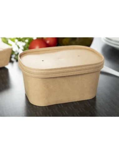 Barquettes alimentaires micro-ondables recyclables Colpac Stagione 1L (lot de 300)