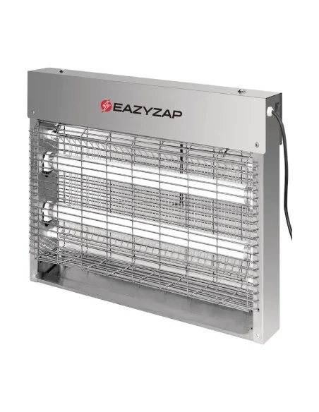 Désinsectiseur LED en inox brossé Eazyzap 8W