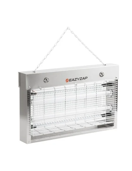 Désinsectiseur LED en inox brossé Eazyzap 14W