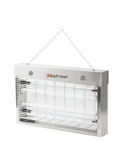 Désinsectiseur LED en inox brossé Eazyzap 14W