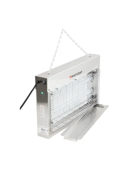 Désinsectiseur LED en inox brossé Eazyzap 14W