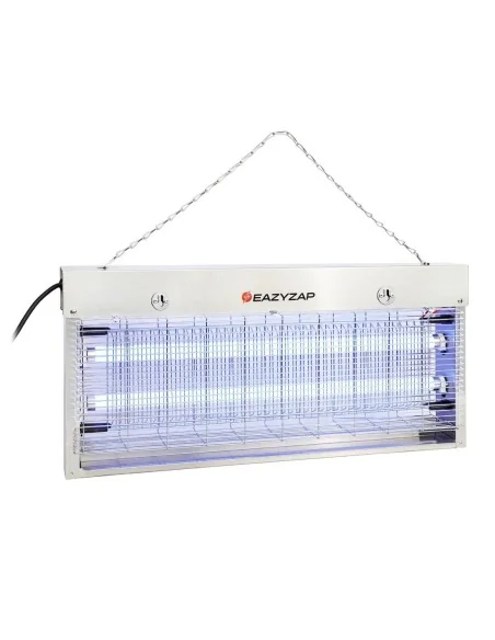 Désinsectiseur LED en inox brossé Eazyzap 20W