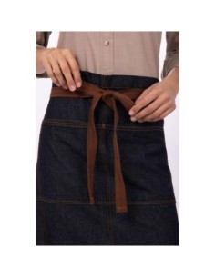 Tablier serveur Chef Works Urban Memphis bleu 2