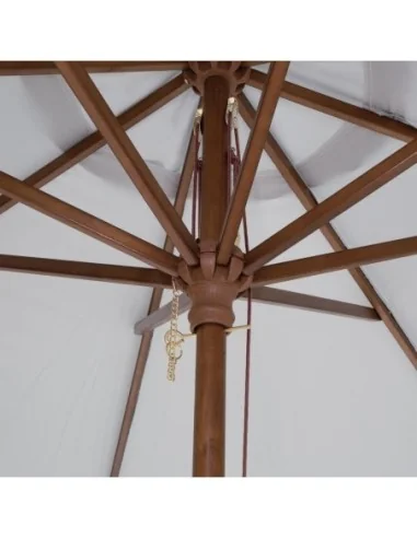 Parasol rond gris Bolero 3m