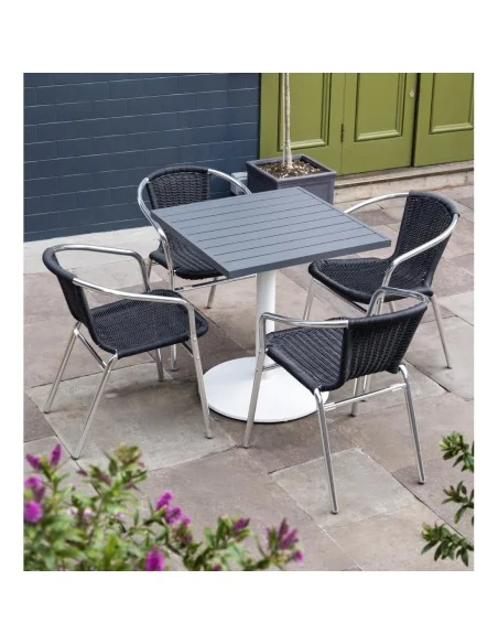 Pied de table en fonte Bolero blanc