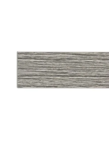 Plateau de table carré pré-percé en mélamine Bolero gris 700 mm