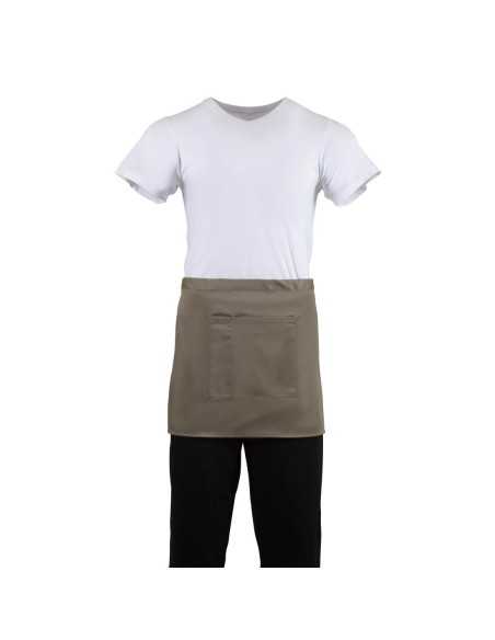 Tablier serveur court Whites marron clair