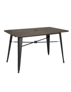 Table d'extérieur Bolero 120x76x75cm bois noir