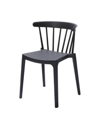 Chaises en polypropylène Windson anthracite (lot de 4)