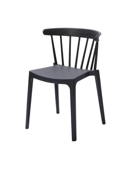 Chaises en polypropylène Windson anthracite (lot de 4)