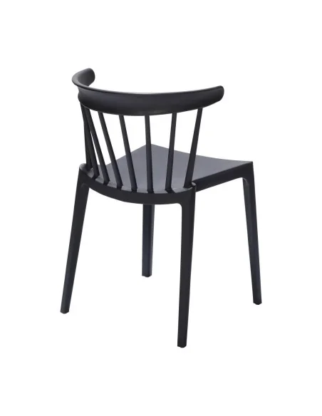 Chaises en polypropylène Windson anthracite (lot de 4)