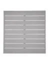 Plateau de table carré en aluminium Bolero gris clair 700 mm