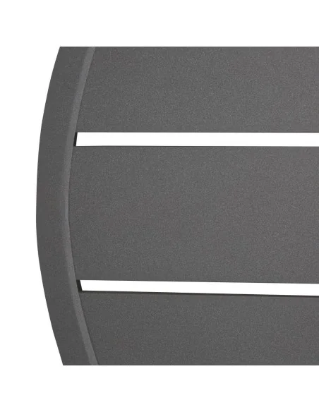 Plateau de table rond en aluminium Bolero gris foncé 580 mm