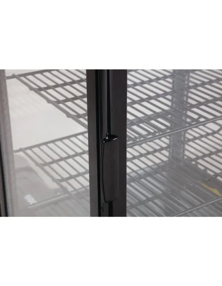 Vitrine réfrigérée positive noire Polar Série C 68L