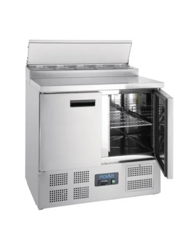 Comptoir de préparation réfrigéré pizzas salades 254L Polar Série G