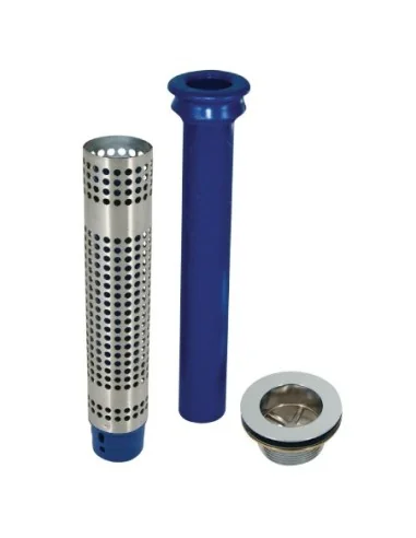 Bonde 70mm et tube de surverse avec filtre pour plonge de 250mm