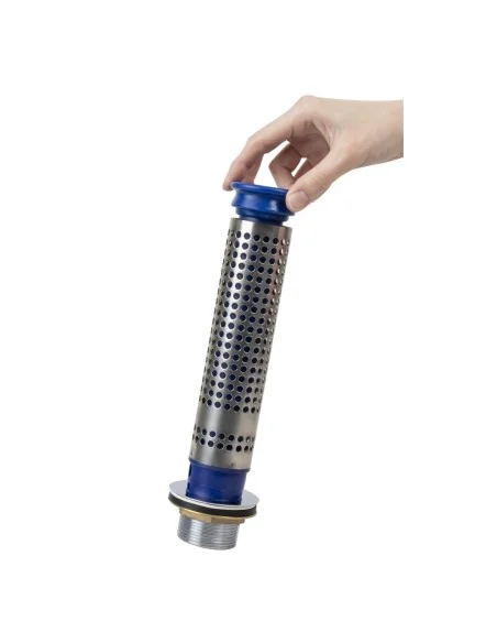 Bonde 70mm et tube de surverse avec filtre pour plonge de 250mm