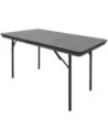 Table rectangulaire pliante grise en ABS Bolero 1220mm