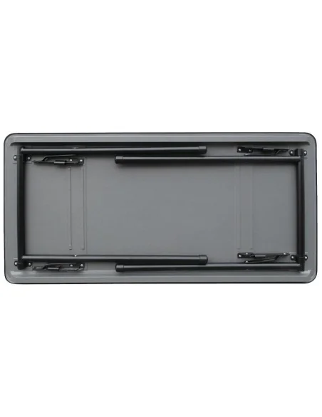Table rectangulaire pliante grise en ABS Bolero 1220mm
