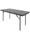 Table rectangulaire pliante grise en ABS Bolero 1520mm