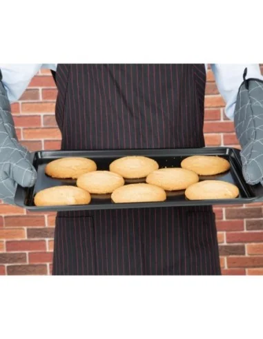 Plaque à pâtisserie antiadhésive en acier carbone Vogue 390 x 261mm