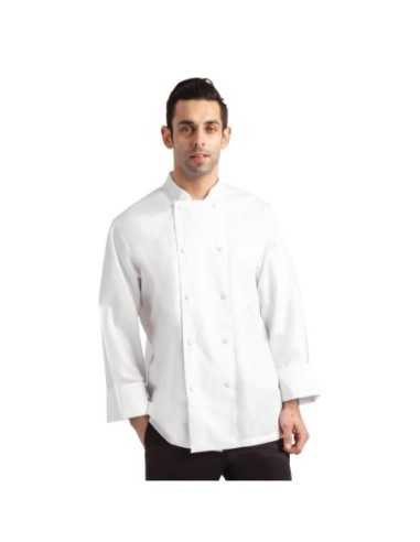 Veste de cuisine mixte blanche à manches longues Chef Works Calgary Cool Vents M