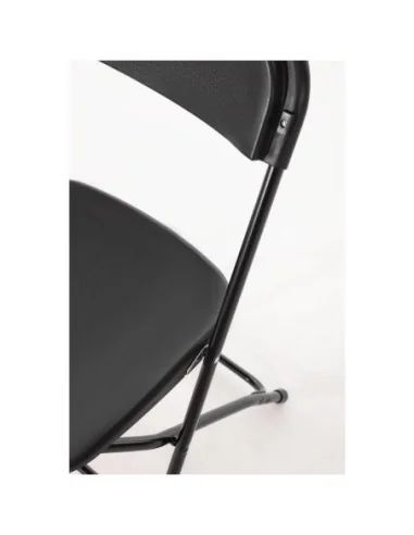 Chaises pliantes Bolero noires (Lot de 10)