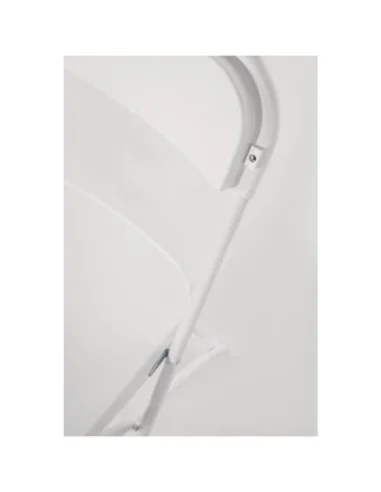 Chaises pliantes Bolero blanches (Lot de 10)