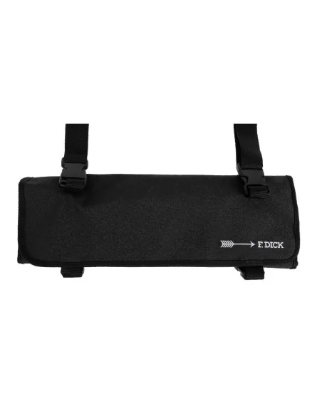 Trousse enroulable en tissu avec sangle Dick noire 11 pièces