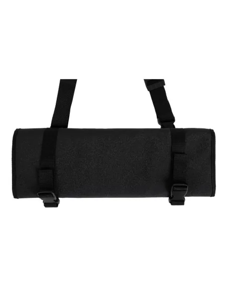 Trousse enroulable en tissu avec sangle Dick noire 11 pièces