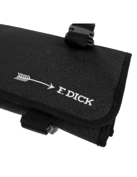 Trousse enroulable en tissu avec sangle Dick noire 11 pièces
