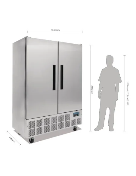 Armoire réfrigérée positive 2 portes 960L Polar Série G