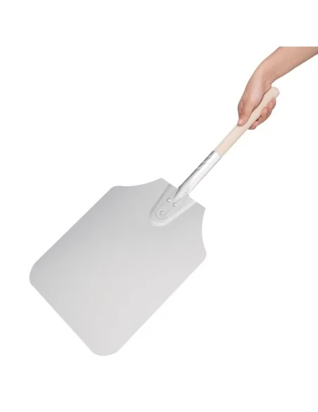 Pelle à pizza aluminium manche en bois Vogue 30,5 x 35,5 cm