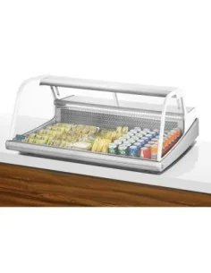 Vitrine réfrigérée de comptoir à poisson Polar Série G 255L 2