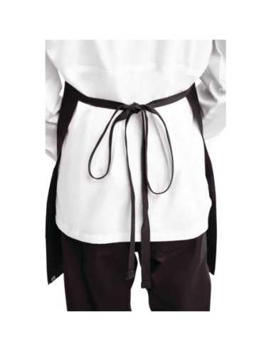 Tablier bavette avec deux poches plaquées Chef Works noir