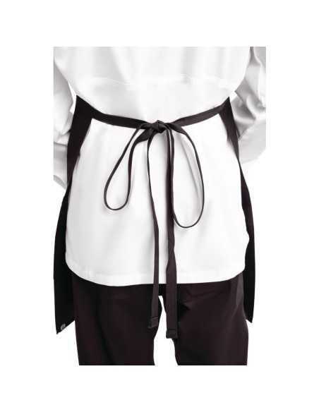 Tablier bavette avec deux poches plaquées Chef Works noir