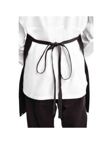 Tablier bavette avec deux poches plaquées Chef Works noir