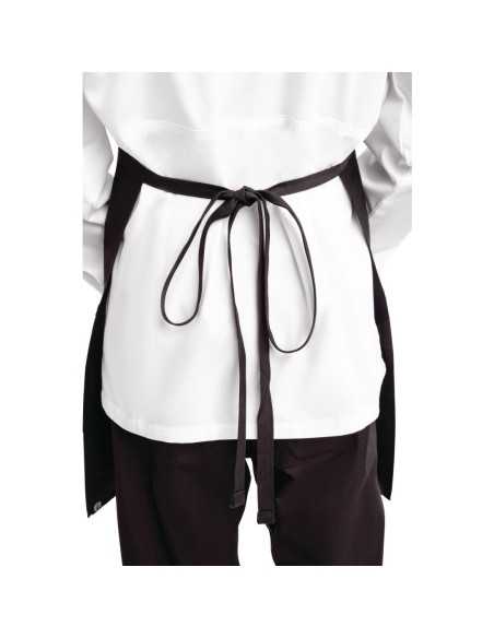 Tablier bavette avec deux poches plaquées Chef Works noir