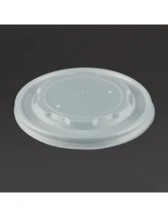 Couvercles CPLA pour bols à soupe compostables Vegware (Lot de 500) 2