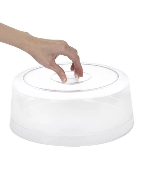 Couvercle pour plat à gâteau en plastique APS Pure
