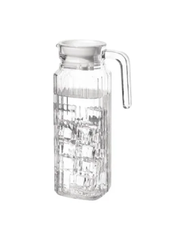 Pichet rainuré en verre Olympia (Lot de 6)