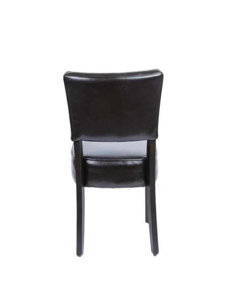 Chaises confortables en simili cuir Bolero marron foncé (Lot de 2)