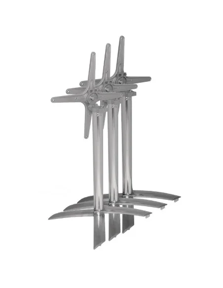 Pied de table à plateau basculant Bolero aluminium