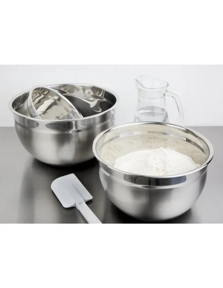 Bassine acier inoxydable fond silicone Vogue 3L