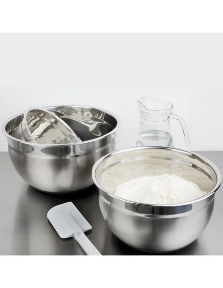 Bassine acier inoxydable fond silicone Vogue 3L